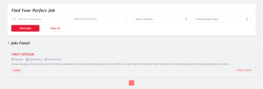 Kenya Airways Career Portal