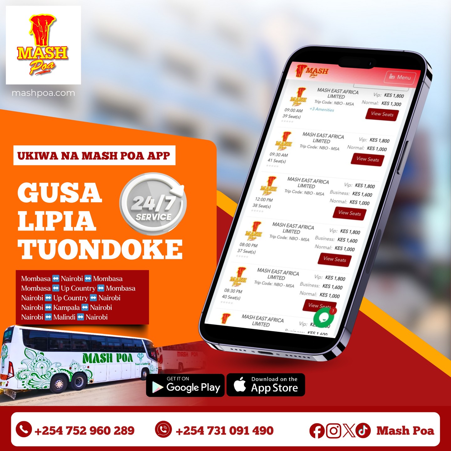 Mash Poa Bus Online Booking