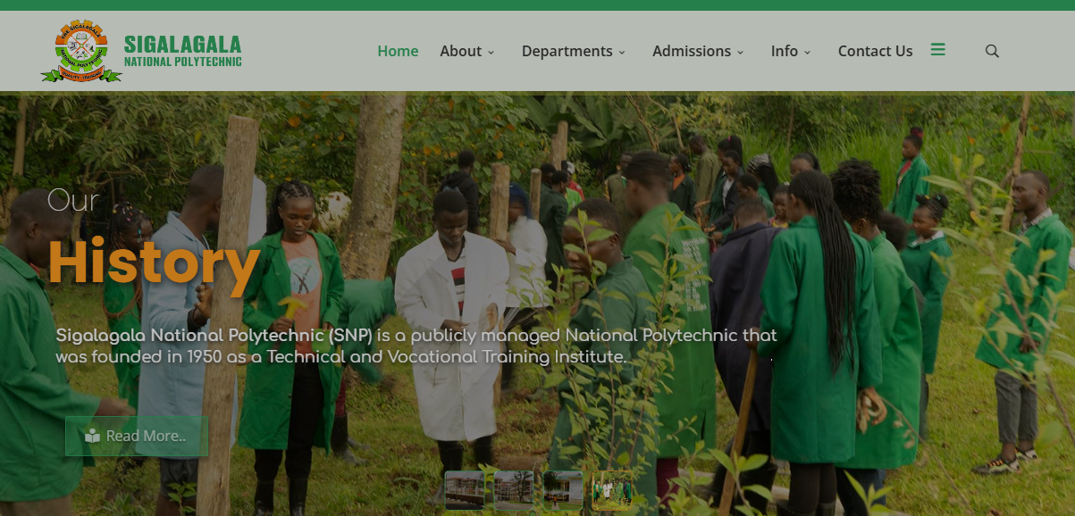 Sigalagala National Polytechnic Courses, Fee & Student Portal (2026)